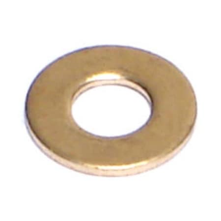 Midwest Fastener Flat Washer, For Screw Size #8 , Brass 100 PK 03901